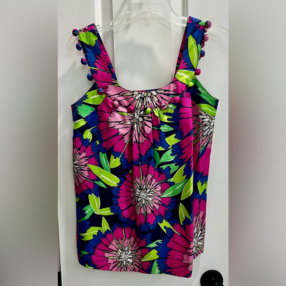 Lilly Pulitzer EUC Silk Top size 2